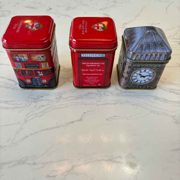 English Tea tins - set of three. - Picture 4 of 8